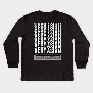 Very Asian - Stop Asian Hate Kids Long Sleeve T-Shirt